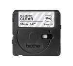 Brother BTAG-131 ruban d'étiquette Noir sur transparent