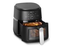 Philips 2000 series NA221/00 fryer Single 4.2 L Stand-alone 1500 W Hot air fryer Black, Silver