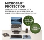 Fellowes Breyta Mouse Mat Wrist Rest Mouse Pad Wrist Support with Antibacterial Protection Ergonomic Mouse Mat Marine