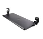 StarTech.com Support Clavier Coulissant Sous Bureau - Support Clavier Ergonomique à Pince en C - Tiroir Clavier Coulissant, Jusqu'à 12kg - Tablette Coulissante, Clavier et Souris - Porte Clavier (100/120 ou 140mm)