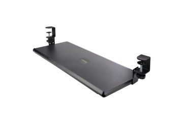 StarTech.com Support Clavier Coulissant Sous Bureau - Support Clavier Ergonomique à Pince en C - Tiroir Clavier Coulissant, Jusqu'à 12kg - Tablette Coulissante, Clavier et Souris - Porte Clavier (100/120 ou 140mm)