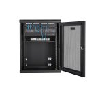 StarTech.com Armadio Rack 19" 15U a Muro - Server Rack 19 pollici a 4 montanti con cerniere - Rack Dati Ventilato con Ripiano 1U e Pannelli Laterali Rimovibili per apparecchiature dati/AV/elettroniche/informatiche