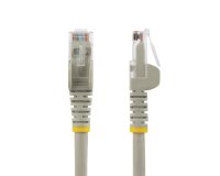 StarTech.com Câble Ethernet CAT6 7m - LSZH (Low Smoke Zero Halogen) - 10 Gigabit 250MHz 100W PoE RJ45 10GbE UTP Cordon de raccordement réseau sans accroc avec décharge de traction - Gris, CAT 6, vérifié ETL, 24AWG