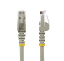 StarTech.com Cable de 7m CAT6 Ethernet - LSZH - Cable de Red RJ45 UTP de 10Gb - 250MHz - PoE de 100W - Latiguillo Snagless con Alivio de Tensión - sin Traba - ETL - Gris