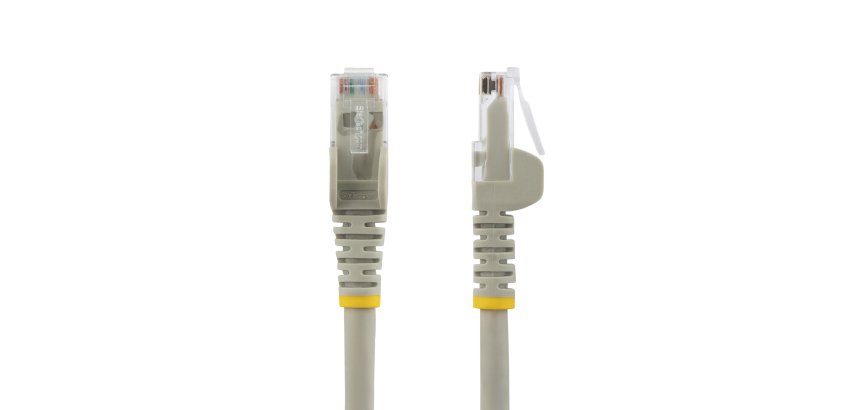 StarTech.com Câble Ethernet CAT6 7m - LSZH (Low Smoke Zero Halogen) - 10 Gigabit 250MHz 100W PoE RJ45 10GbE UTP Cordon de raccordement réseau sans accroc avec décharge de traction - Gris, CAT 6, vérifié ETL, 24AWG