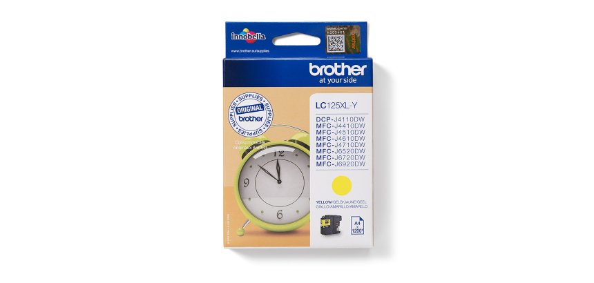 Brother LC-125XLY cartuccia d'inchiostro 1 pz Originale Giallo