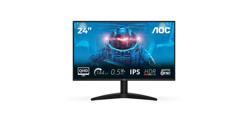 AOC B3 Q24B36X computer monitor 60.5 cm (23.8") 2560 x 1440 pixels Quad HD LED Black