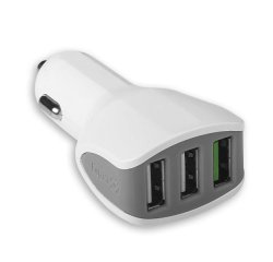 Celly CC3USBTURBOWH mobile device charger Smartphone, Tablet White Cigar lighter Auto