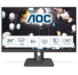 AOC E1 24E1Q computer monitor 60.5 cm (23.8") 1920 x 1080 pixels Full HD LED Black