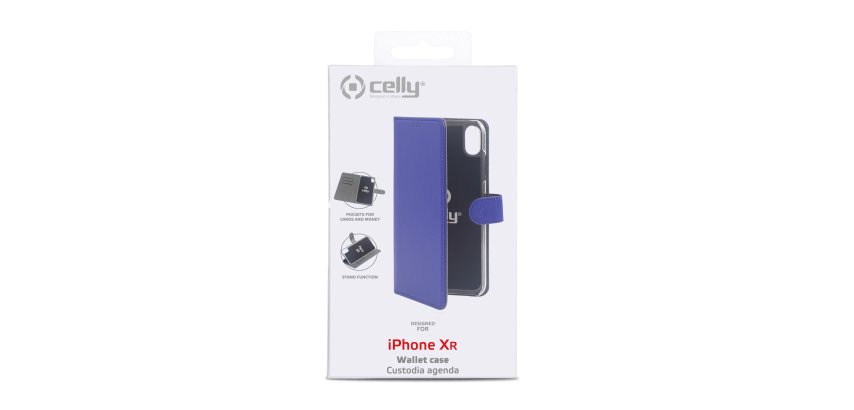 Celly Wally mobile phone case 15.5 cm (6.1") Wallet case Blue