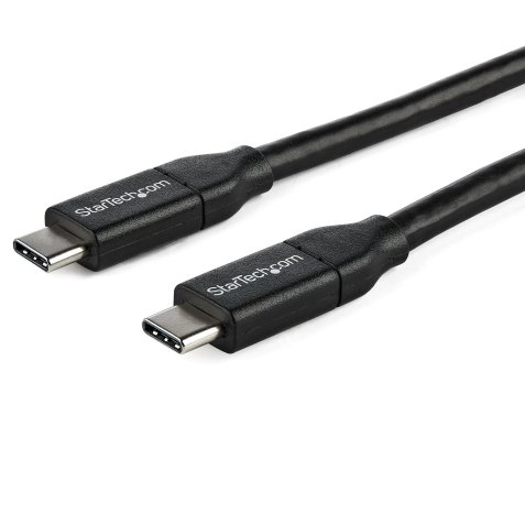 Cable de 1m USB-C a USB-C con capacidad para Entrega de Alimentación de 5A - USB TipoC - Cable de Carga USBC - USB 2.0