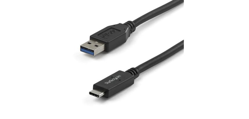 StarTech.com 1m USB-A naar USB-C Laadkabel, USB 10Gbps, Charge & Sync, 3A, USB-IF Gecertificeerd - Zwarte USB Oplaadkabel