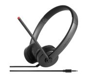 Lenovo Stereo Analog Casque Avec fil Arceau Bureau/Centre d'appels Noir