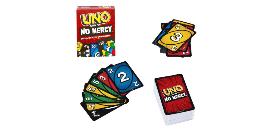 Mattel Games HWV18 gioco da tavolo UNO Show 'em No Mercy Carta da gioco Sostituzione