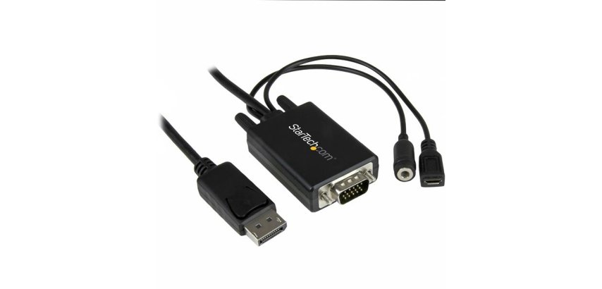 StarTech.com Câble adaptateur DisplayPort vers VGA de 3 m avec audio - M/M - 1920x1200 / 1080p