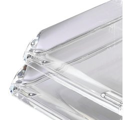 Vaschetta portacorrispondenza Nimbus - 26,8 x 5,5 x 33 cm - cristallo trasparente - Rexel