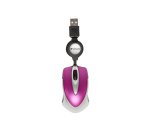 Verbatim Go Mini Optical Travel Mouse - muis - USB - fel roze