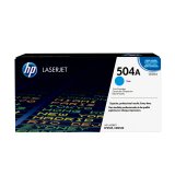HP 504A toner LaserJet cyan authentique