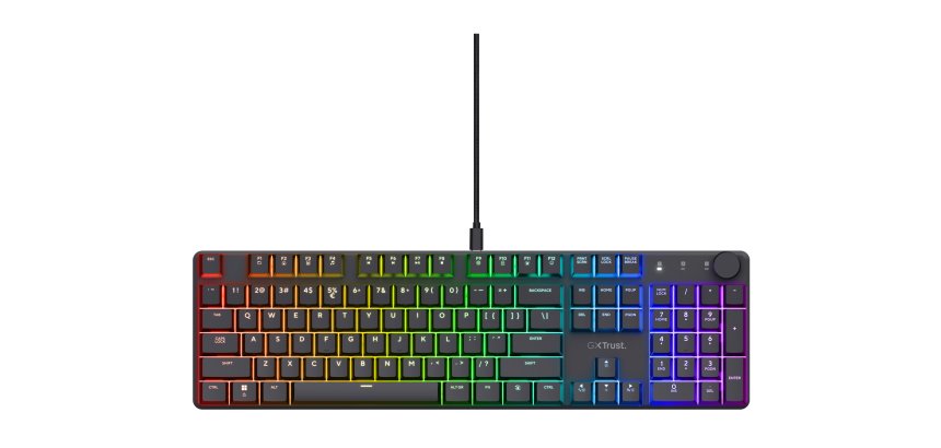 Trust GXT 866 Torix tastiera Gaming USB QWERTY Italiano Nero