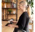 Souris ergonomique verticale sans fil rechargeable R-Go HE Basic droitier gris - taille M