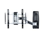 StarTech.com Support Mural TV Articulé - Support Mural VESA, Supporte les Téléviseurs de 26 à 65 pouces et 45kg - Accroche TV Murale Rétractable à Profil Bas - Fixation Murale TV d'Angle Ajustable - Support Télé Articulé