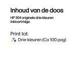 HP 304 - kleur (cyaan, magenta, geel) - origineel - inktcartridge