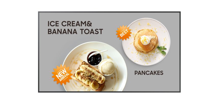 Samsung QM32C Écran plat de signalisation numérique 81,3 cm (32") LCD Wifi 400 cd/m² Full HD Noir Intégré dans le processeur Tizen 24/7