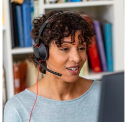 HP Poly Micro-casque stéréo USB-C Poly Blackwire 5220 + prise 3,5 mm + adaptateur USB-C/A (lot)