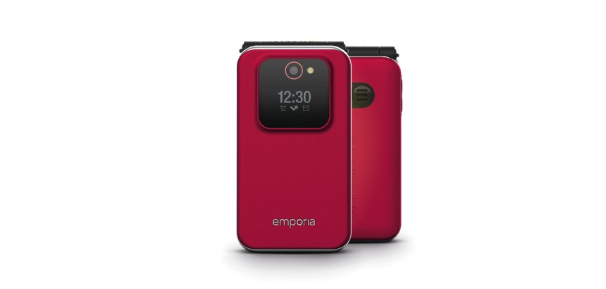 Emporia JOY 7,11 cm (2.8") 113 g Nero, Rosso Telefono di livello base