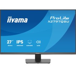 iiyama ProLite X2797QSU-B1 écran plat de PC 68,6 cm (27") 2560 x 1440 pixels Quad HD LED Noir