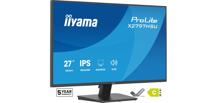 iiyama ProLite X2797HSU-B1 écran plat de PC 68,6 cm (27") 1920 x 1080 pixels Full HD LED Noir