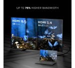 Lindy 0.5m High Speed HDMI Cable, Black Line