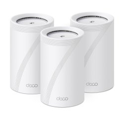 TP-Link Deco BE68 (3-pack) Tri-band (2.4 GHz / 5 GHz / 6 GHz) Wi-Fi 7 (802.11be) White Internal