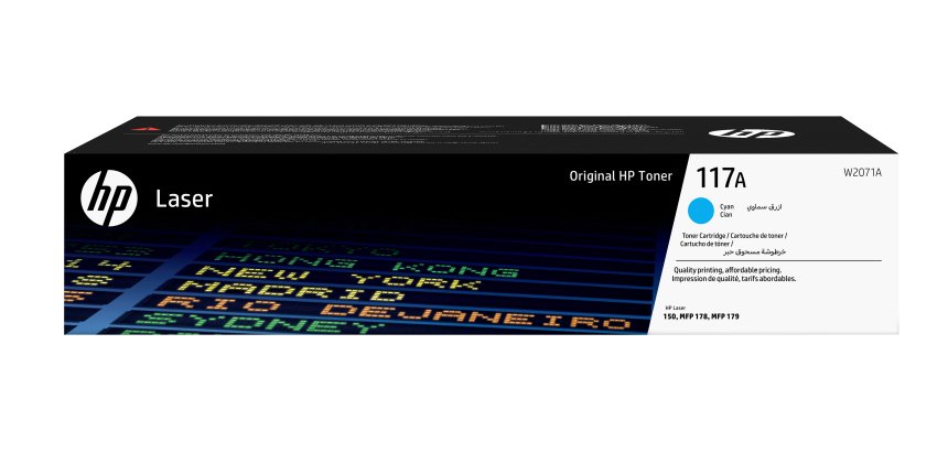 HP Cartuccia toner ciano per stampante laser originale 117A
