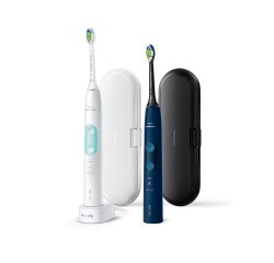 Philips Sonicare ProtectiveClean 5100 ProtectiveClean 5100 HX6851/34 2-pack sonic electric toothbrushes with accessories