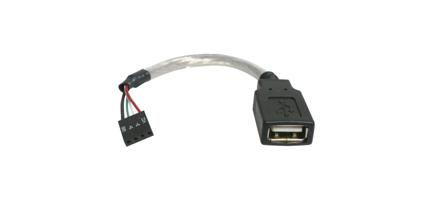 StarTech.com Câble USB 2.0 de 15 cm - USB A femelle vers adaptateur USB carte mère 4 broches F/F