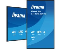 iiyama LH4364UHS-B1AG Écran d'affichage dynamique Écran plat de signalisation numérique 109,2 cm (43") LED Wifi 500 cd/m² 4K Ultra HD Noir Intégré dans le processeur Android 24/7