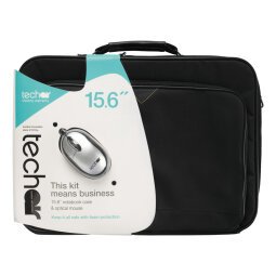 Techair Classic essential 39,6 cm (15.6") Maletín Negro