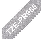 Brother TZE-PR955 label-making tape White on silver
