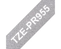 Brother TZE-PR955 nastro per etichettatrice Bianco su argento