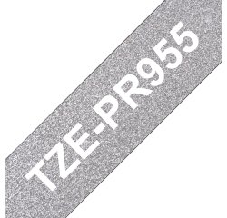 Brother TZE-PR955 nastro per etichettatrice Bianco su argento