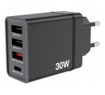 Verbatim Chargeur USB mural 4 ports 30 W - Noir