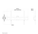 Neomounts LFD-W1640MP Support d'écran mural 37-75" - fixe