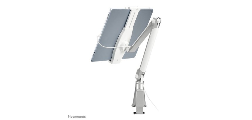 Soporte de tablet de escritorio portátil Neomounts by Newstar Plata, 360°, 45°, 1 kg