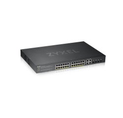 Zyxel GS1920-24HPV2 Géré Gigabit Ethernet (10/100/1000) Connexion Ethernet, supportant l'alimentation via ce port (PoE) Noir
