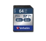 Verbatim PRO - Flash-Speicherkarte - 64 GB - SDXC UHS-I