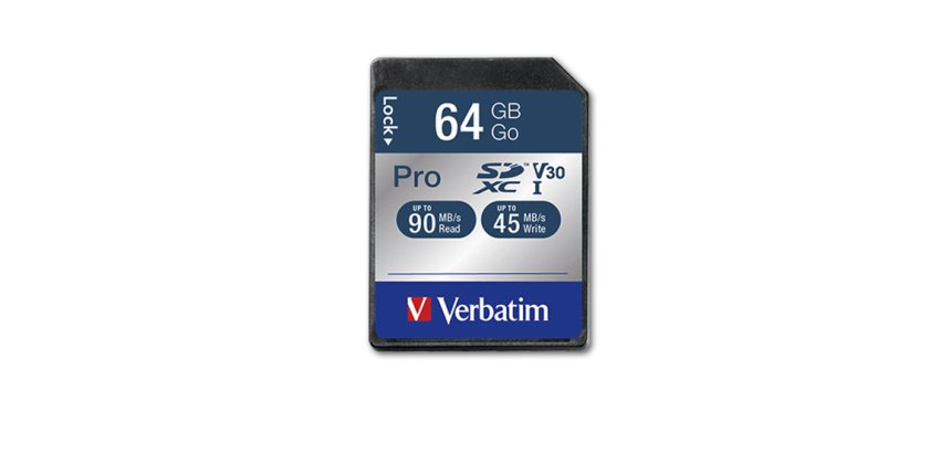 Verbatim PRO - flashgeheugenkaart - 64 GB - SDXC UHS-I