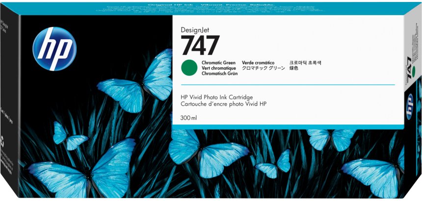 HP 747 - chromatic green - original - DesignJet - ink cartridge