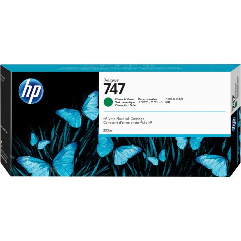 HP 747 - vert chromatique - original - DesignJet - cartouche d'encre