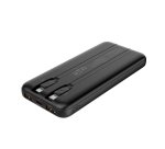 CoolBox POWERBANK DP10 10000MAH LCD+CABLES INTEGRADOS USB-C+LIGHTING NEGRO CARGA RAPIDA